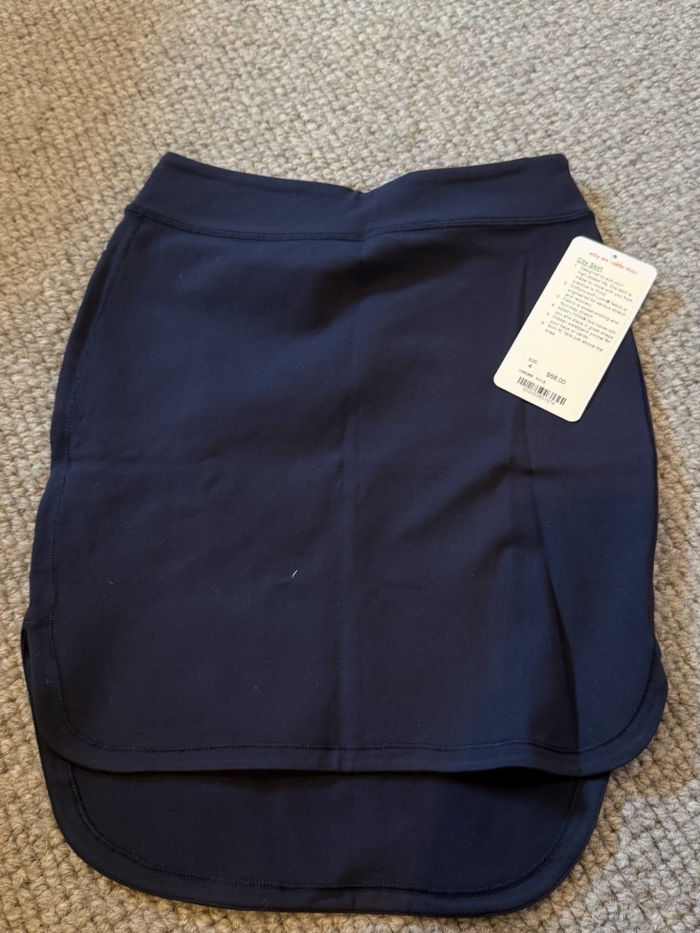 lululemon athletica City Navy Layered Pencil Skirt